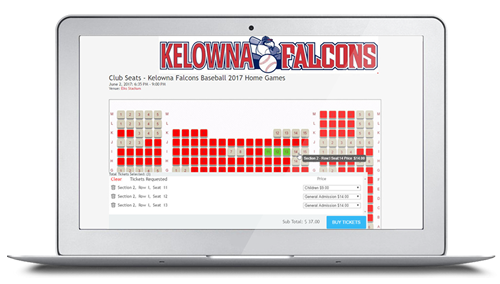 Falcons Interactive Seating Chart