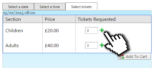 Improved ticket ordering and quantity control