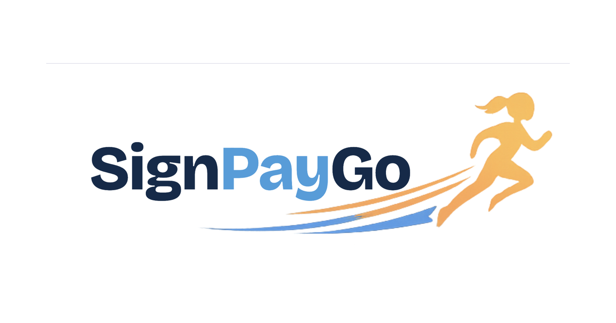 SignPayGo logo — permission slip software with built-in waivers and payments